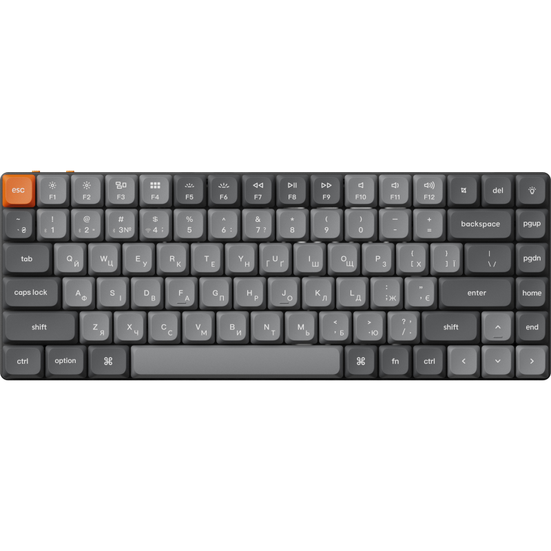 Клавіатура бездротова Keychron K3 Max Gateron Brown Switch Black RGB (K3M-H3-UA)