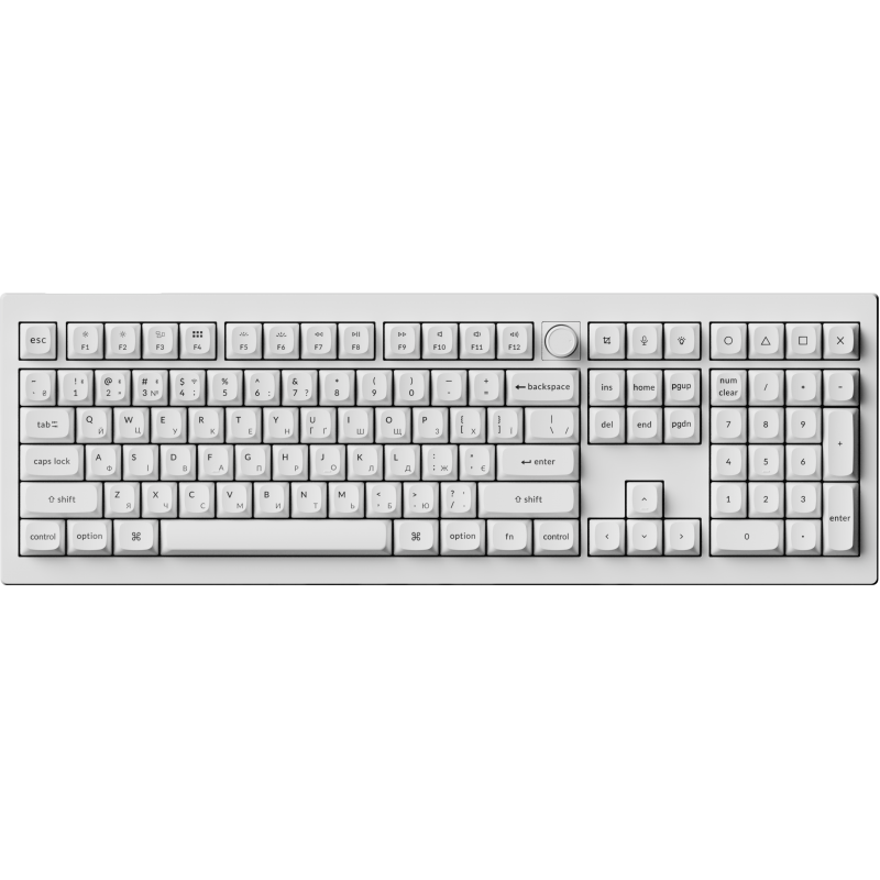 Клавіатура бездротова Keychron V6 Ultra Keychron Red Switch White RGB (V6U-F1-UA)