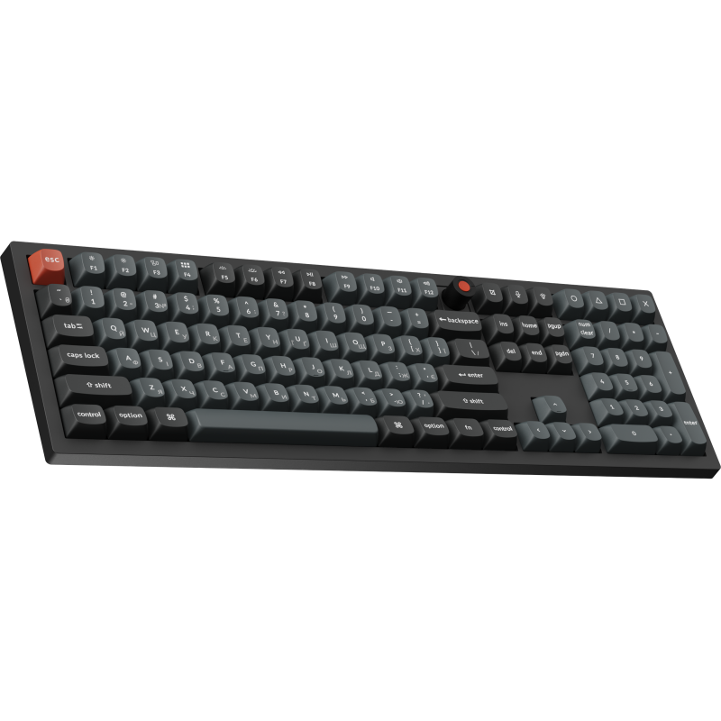Клавіатура дротова Keychron V6 8K Keychron Super Red Switch Black RGB (V6W-D1-UA)