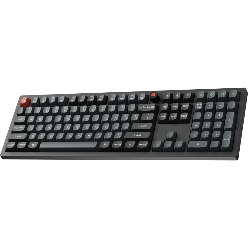 Клавіатура дротова Keychron V6 8K Keychron Super Red Switch Black RGB (V6W-D1-UA)