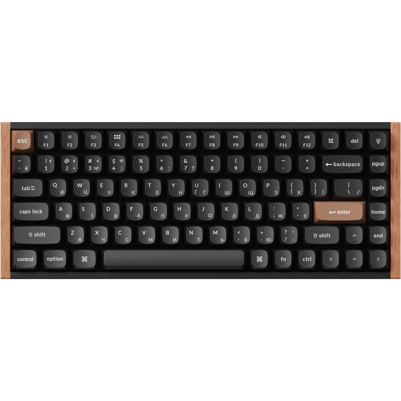 Клавіатура бездротова Keychron K2 HE Magnetic Switch Black RGB (K2H-F1-UA)