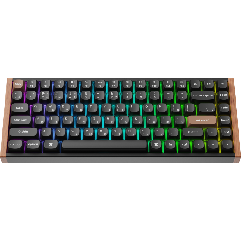 Клавіатура бездротова Keychron K2 HE Magnetic Switch Black RGB (K2H-F1-UA)
