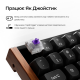 Клавіатура бездротова Keychron K2 HE Magnetic Switch Black RGB (K2H-F1-UA)