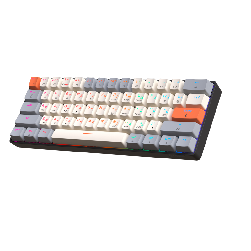 Дротова механічна клавіатура GamePro MK130 V2 Infinity QLAB Sakura Black (MK130-V2-B-QS)