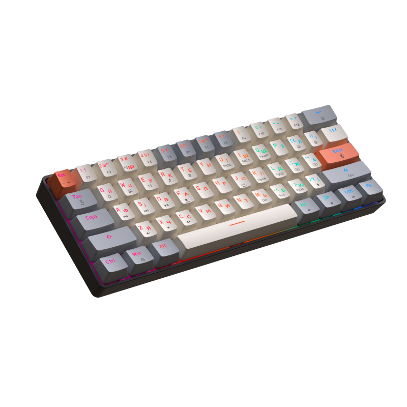 Дротова механічна клавіатура GamePro MK130 V2 Infinity QLAB Sakura Black (MK130-V2-B-QS)
