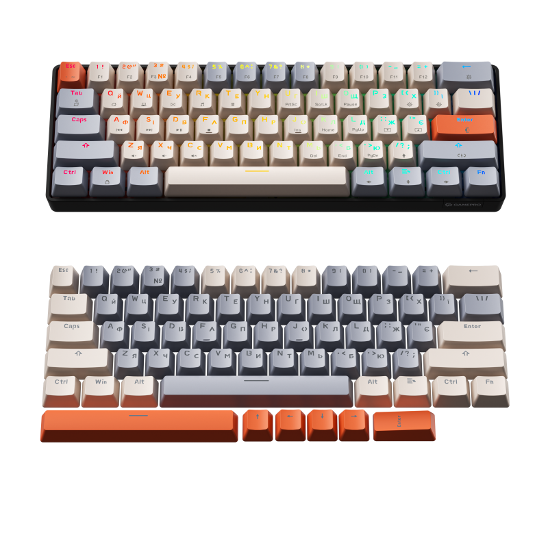 Дротова механічна клавіатура GamePro MK130 V2 Infinity QLAB Sakura Black (MK130-V2-B-QS)