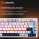 Дротова механічна клавіатура GamePro MK160 V2 Warden QLAB Sakura White (MK160-V2-BL-QS)