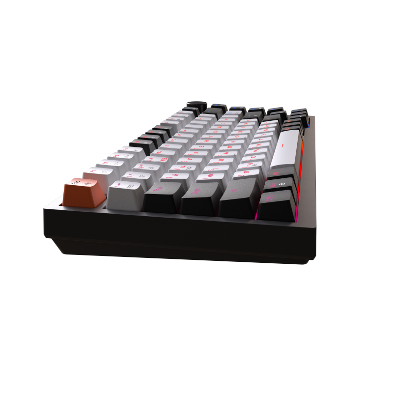 Дротова механічна клавіатура GamePro MK160 V2 Warden QLAB Sakura Black (MK160-V2-B-QS)