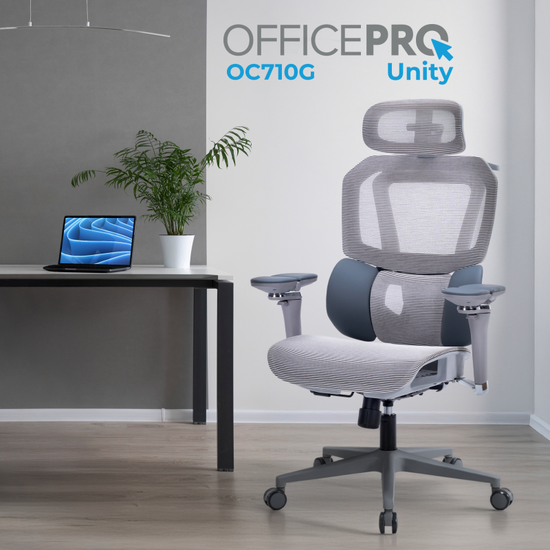 Крісло офісне OfficePro Unity OC710G Grey