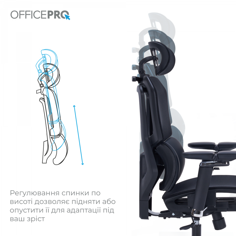 Крісло офісне OfficePro Unity OC710B Black
