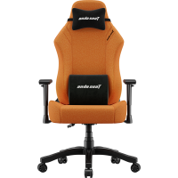 Крісло геймерське ігрове Anda Seat Luna Size L до 100 кг Orange Fabric (AD18-44-O-F)