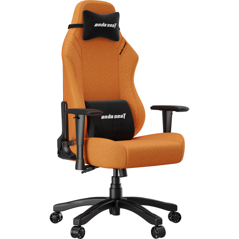Крісло геймерське ігрове Anda Seat Luna Size L до 100 кг Orange Fabric (AD18-44-O-F)