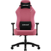 Крісло геймерське ігрове Anda Seat Luna Size L до 100 кг Pink Fabric (AD18-44-P-F)
