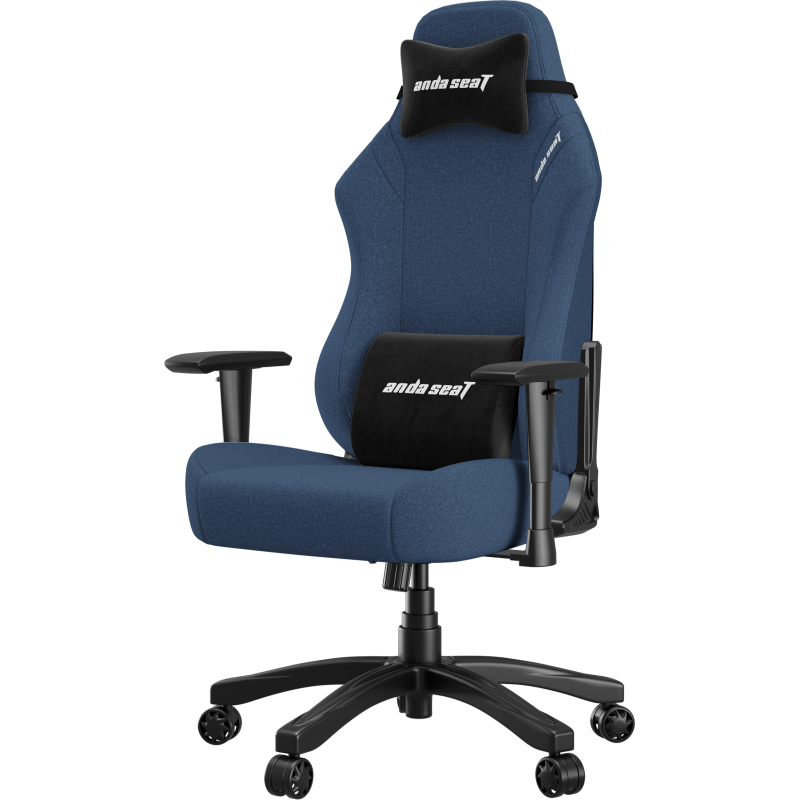 Крісло геймерське ігрове Anda Seat Luna Size L до 100 кг Blue Fabric (AD18-44-S-F)
