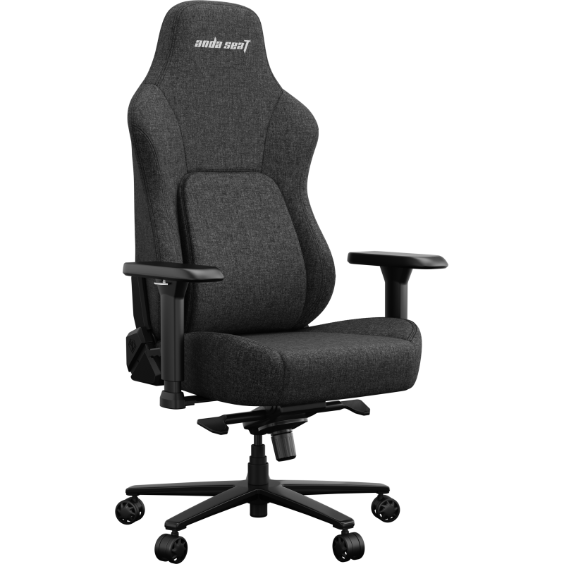 Крісло геймерське ігрове Anda Seat Phantom 4 Pro L до 100 кг Black Fabric  (AD18YSDC-72-B-F-B02)