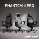 Крісло геймерське ігрове Anda Seat Phantom 4 Pro L до 100 кг Black Fabric  (AD18YSDC-72-B-F-B02)