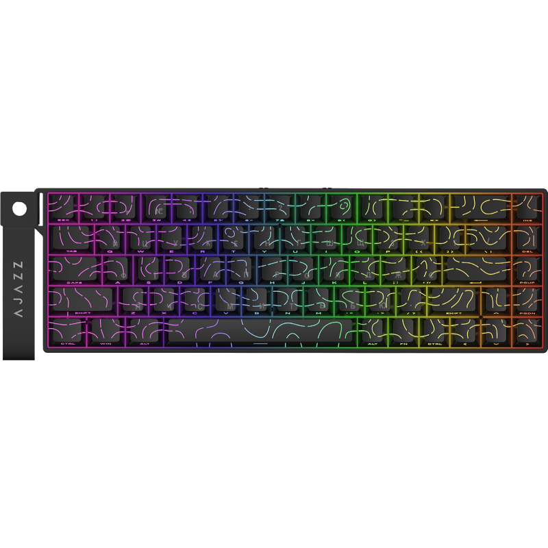 Ігрова магнітна клавіатура Ajazz AK680 V2 Ice Island Magnetic Switch (AK680-V2-I-S-B)