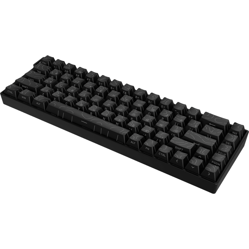 Ігрова магнітна клавіатура Ajazz AK680 V2 Ice Island Magnetic Switch (AK680-V2-I-S-B)