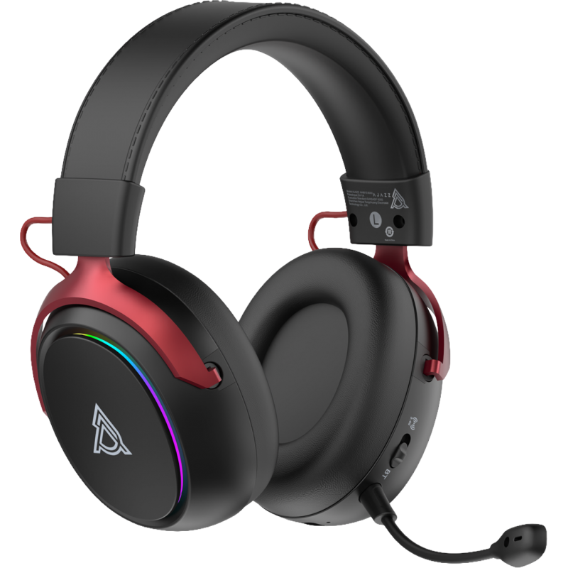 Бездротова ігрова гарнітура Ajazz AHM10 Max Black (AHM10-MAX-B)