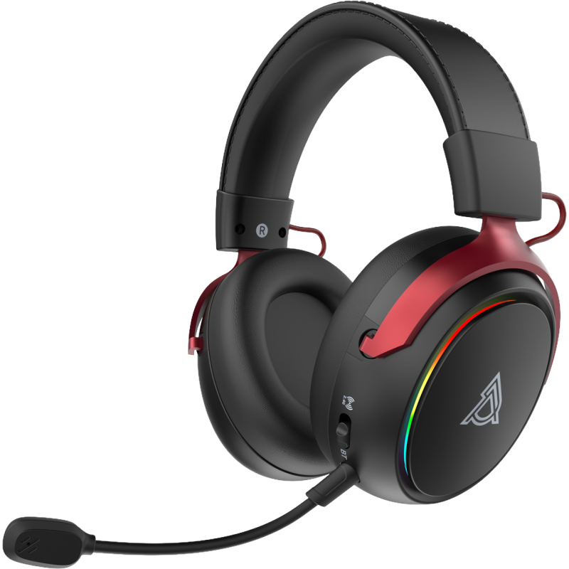 Бездротова ігрова гарнітура Ajazz AHM10 Max Black (AHM10-MAX-B)