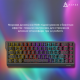 Дротова механічна клавіатура Ajazz NK68 V2 Red Switch (NK68-V2-R-S-B)