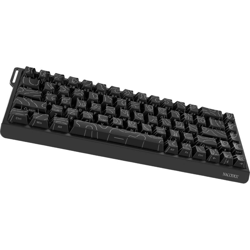 Дротова механічна клавіатура Ajazz NK68 V2 Red Switch (NK68-V2-R-S-B)