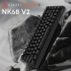 Дротова механічна клавіатура Ajazz NK68 V2 Red Switch (NK68-V2-R-S-B)