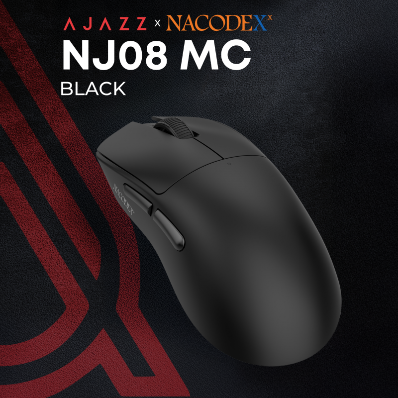 Бездротова миша Ajazz x Nacodex NJ08 MC Black (NJ08-MC-B)