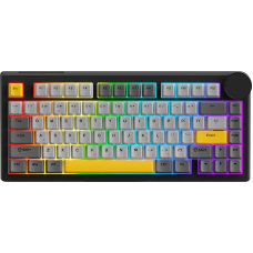 Бездротова механічна клавіатура Ajazz AK820 V2 Coconut Flake Switch (AK820-V2-CF-BGY)
