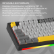 Бездротова механічна клавіатура Ajazz AK820 V2 Coconut Flake Switch (AK820-V2-CF-BGY)