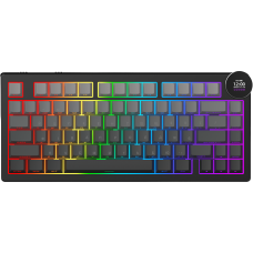 Бездротова механічна клавіатура Ajazz AK820 V2 White Peach Switch (AK820-V2-WP-S-BG)