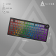 Бездротова механічна клавіатура Ajazz AK820 V2 White Peach Switch (AK820-V2-WP-S-BG)