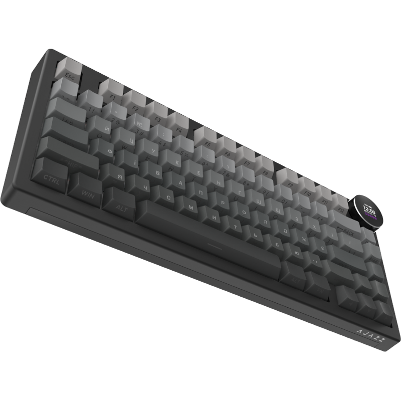 Бездротова механічна клавіатура Ajazz AK820 V2 White Peach Switch (AK820-V2-WP-S-BG)