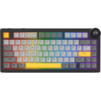 Бездротова механічна клавіатура Ajazz AK820 V2 White Peach Switch (AK820-V2-WP-BGY)