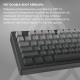 Бездротова механічна клавіатура Ajazz AK820 V2 White Peach Switch (AK820-V2-WP-BGY)