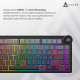 Бездротова механічна клавіатура Ajazz AK820 V2 White Peach Switch (AK820-V2-WP-BGY)