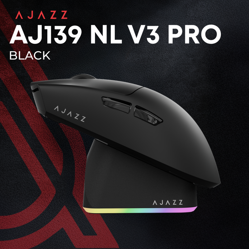 Бездротова миша Ajazz AJ139 Near Link V3 Pro+ Black (AJ139-NL-V3-PRO-B)