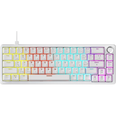 Дротова механічна клавіатура Ajazz AK690 Peach Mist Switch (AK690-PM-W)