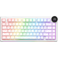 Бездротова механічна клавіатура Ajazz AK820 V2 White Peach Switch (AK820-V2-WP-S-W)