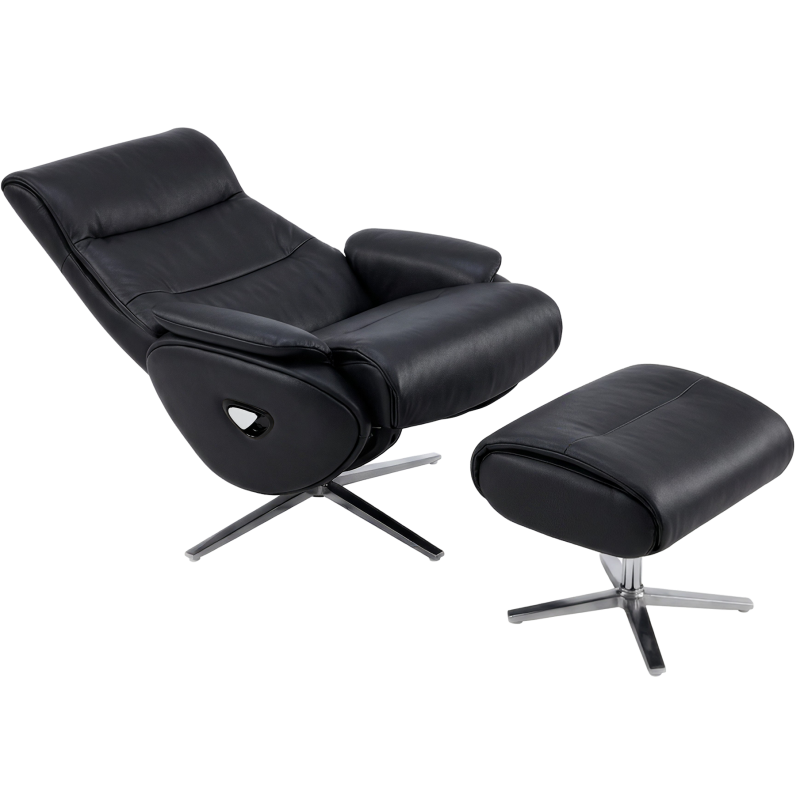 Крісло-реклайнер софа Qlab RC210B Black