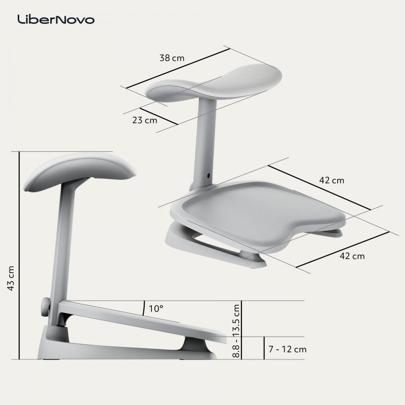 Ергономічна підставка для ніг LiberNovo StepSync Footrest Glacier Omni Pro