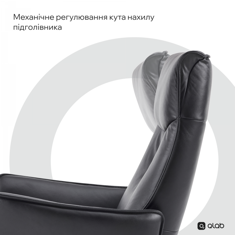 Крісло-реклайнер софа Qlab RC300B Black