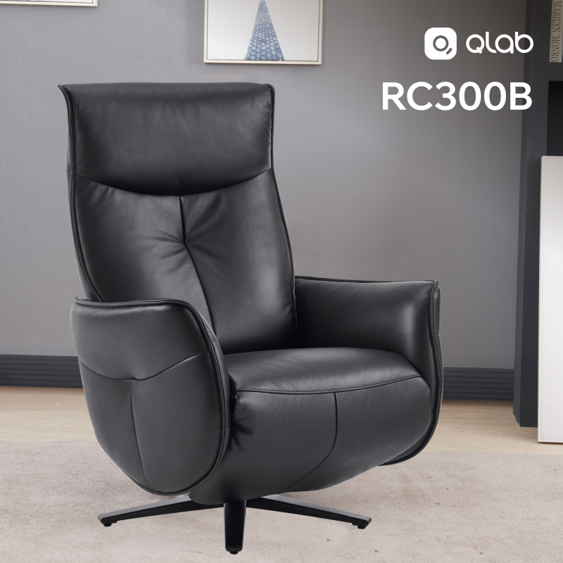 Крісло-реклайнер софа Qlab RC300B Black