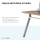 Стіл двомісний з тумбочками OfficePro PG-M24A-2A