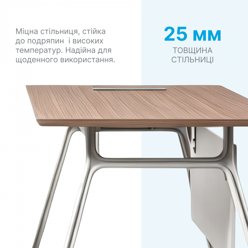 Стіл з тумбочкою OfficePro PG-M24B-16B