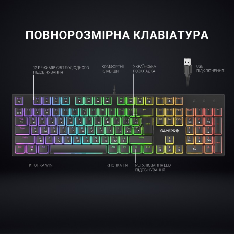 Клавіатура механічна GamePro MK85B