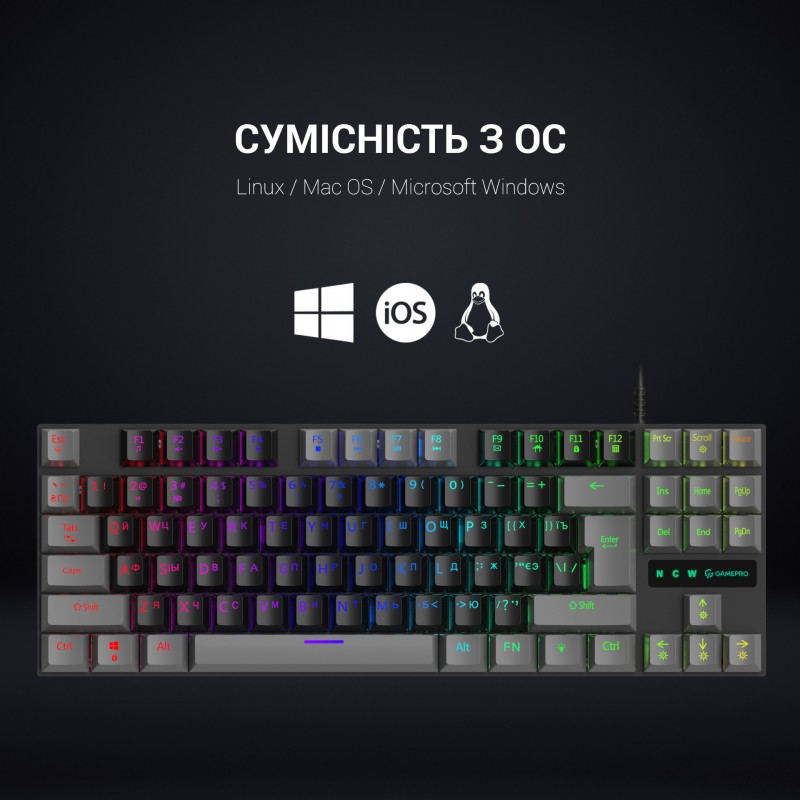 Клавіатура механічна GamePro MK100R
