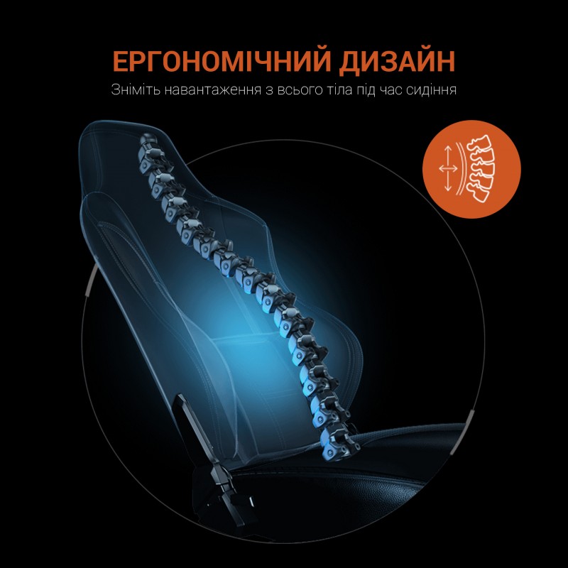 Крісло ігрове Anda Seat Luna Color Size L Black/Orange PVC