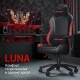 Крісло ігрове Anda Seat Luna Color Size L Black/Red PVC