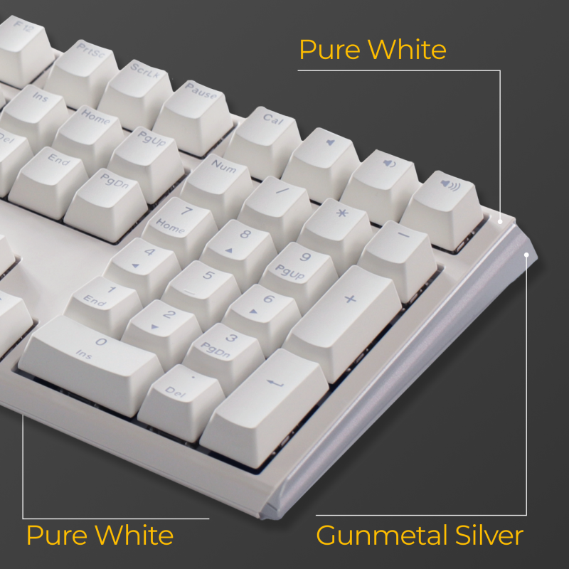 Механічна клавіатура Ducky One 3 Cherry MX Silent red RGB White UA